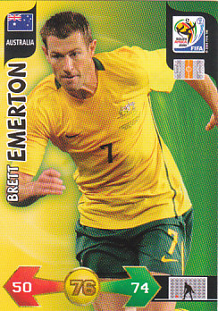 Brett Emerton Australia Panini 2010 World Cup #29
